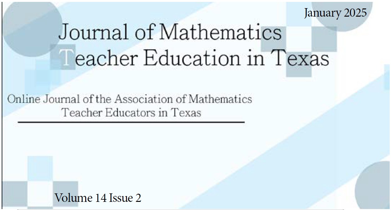 Cover image from the issue of Journal of Mathematics Teacher Education in Texas (online journal of the Association of Mathematics Teacher Educators in Texas)